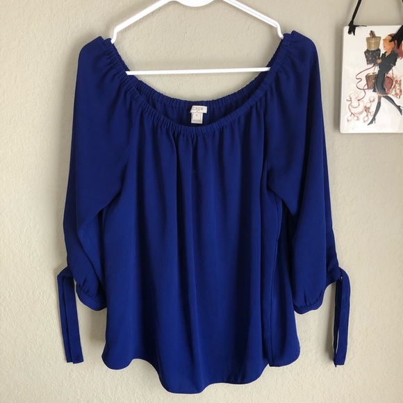 J. Crew Tops - J Crew off the shoulder top